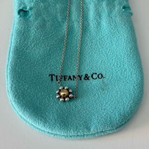 Tiffany Paloma Picasso Joie flower necklace with 18k gold bead center